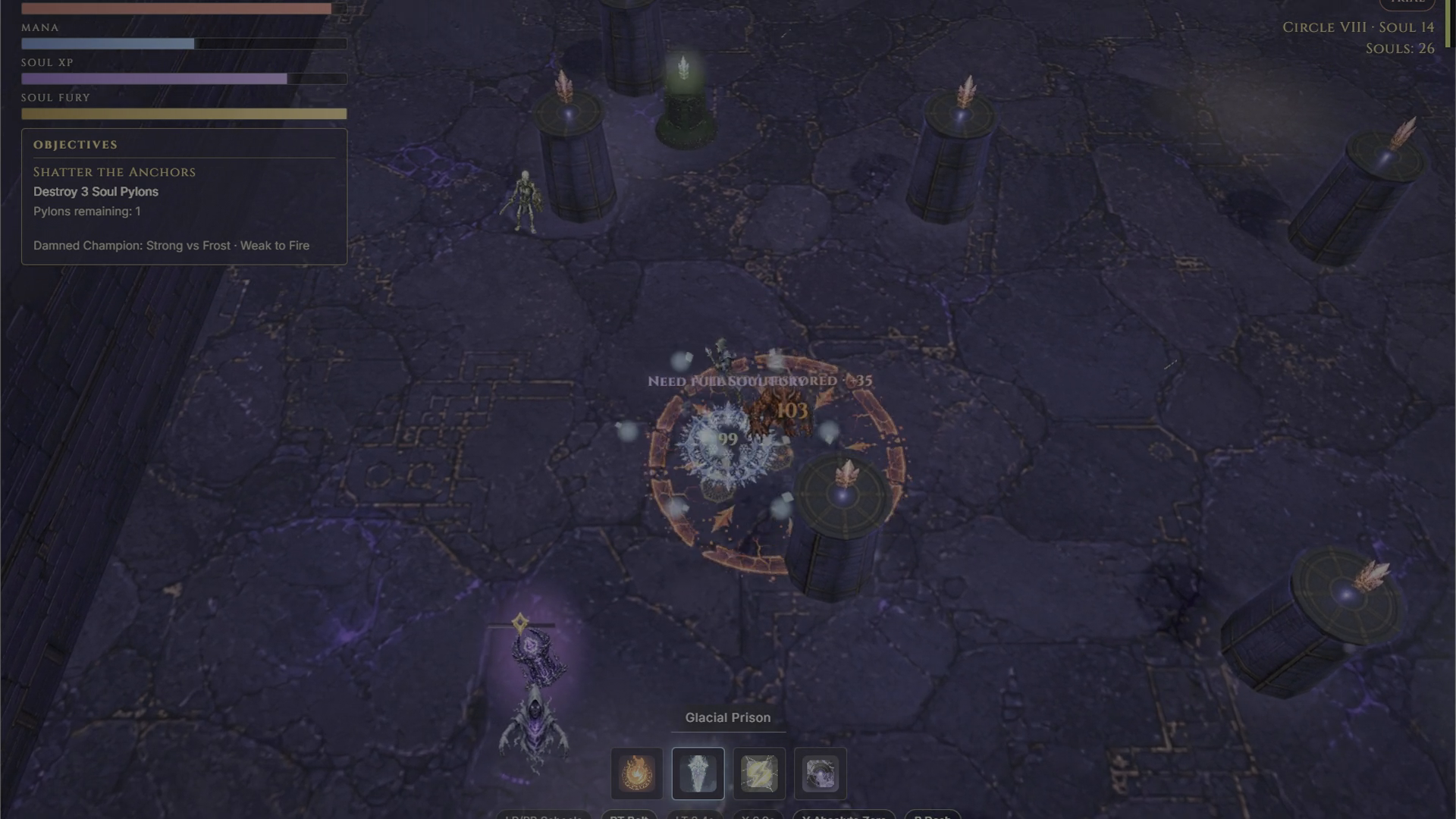 The Archmage unleashing a powerful area spell