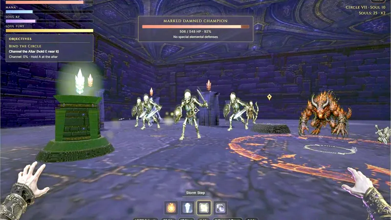 Four schools of magic, captured from the Windows demo
